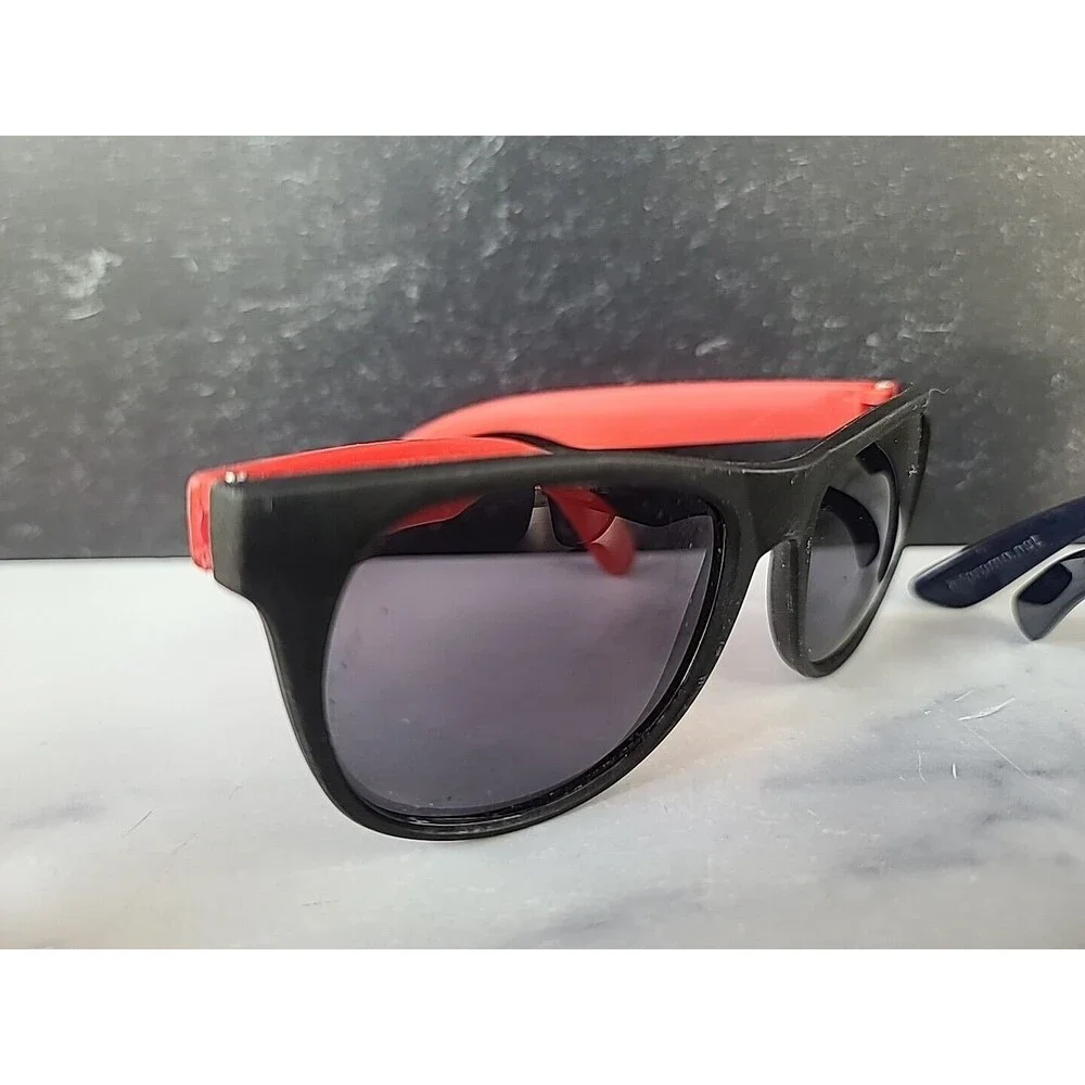 Lot Of 5 Red and Black Kids Sunglasses Used Unisex